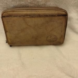 Buxton top grain cow hide leather wallet.